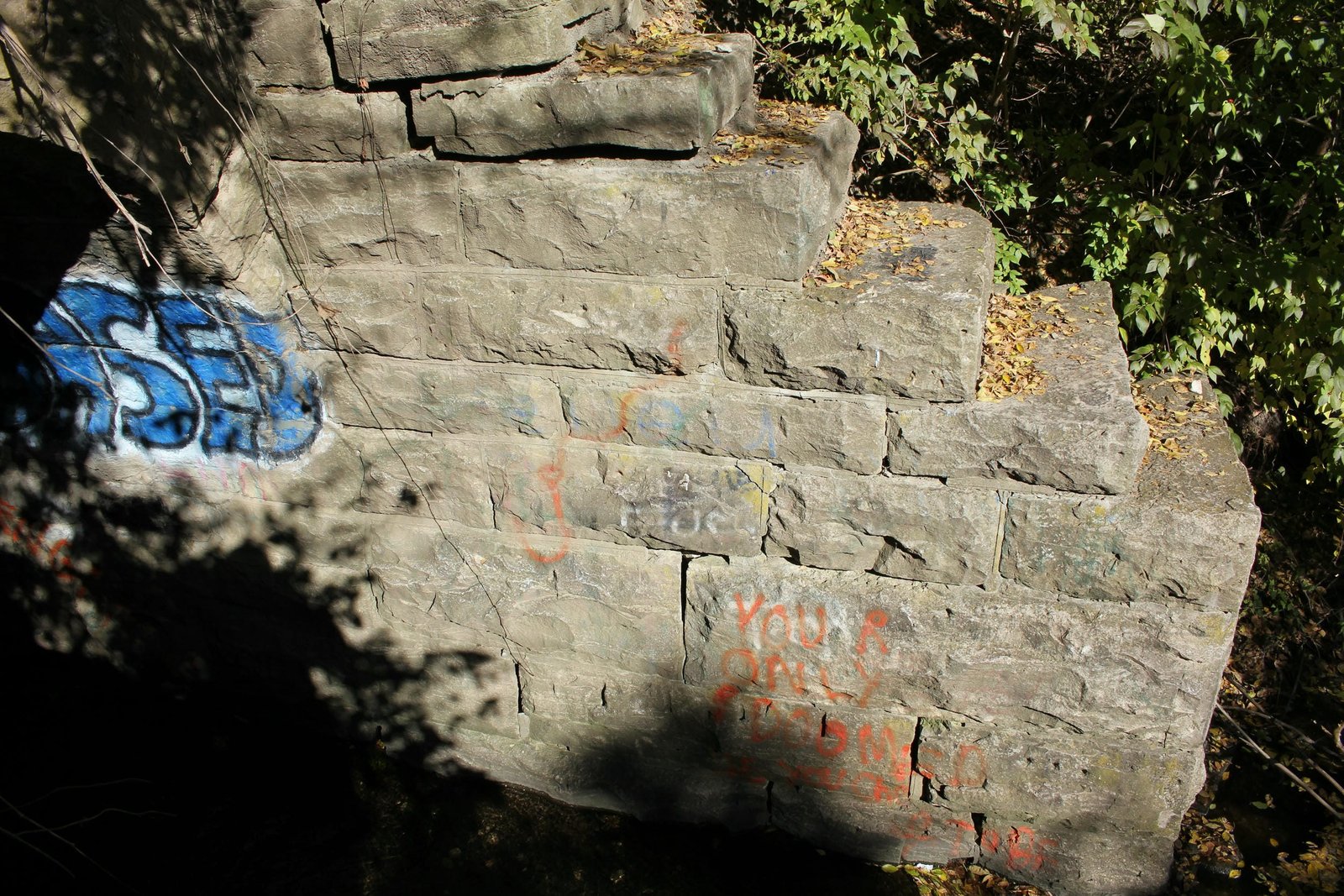 Southeast wing wall